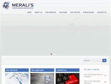 Tablet Screenshot of meralisgroup.com
